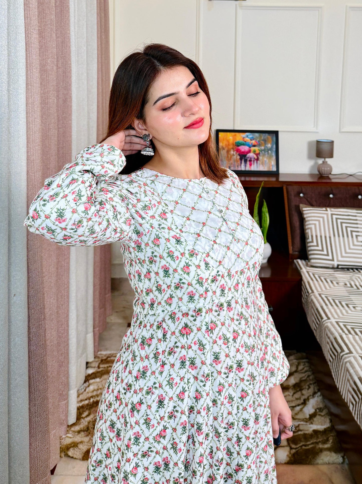 The Aanya Cotton Anarkali Dress