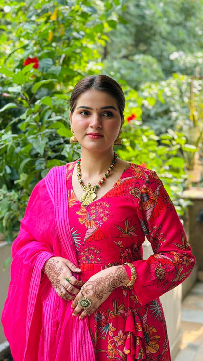 Aarvi – The Blooming Grace Anarkali Dress