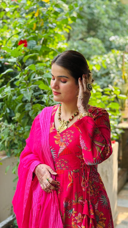 Aarvi – The Blooming Grace Anarkali Dress