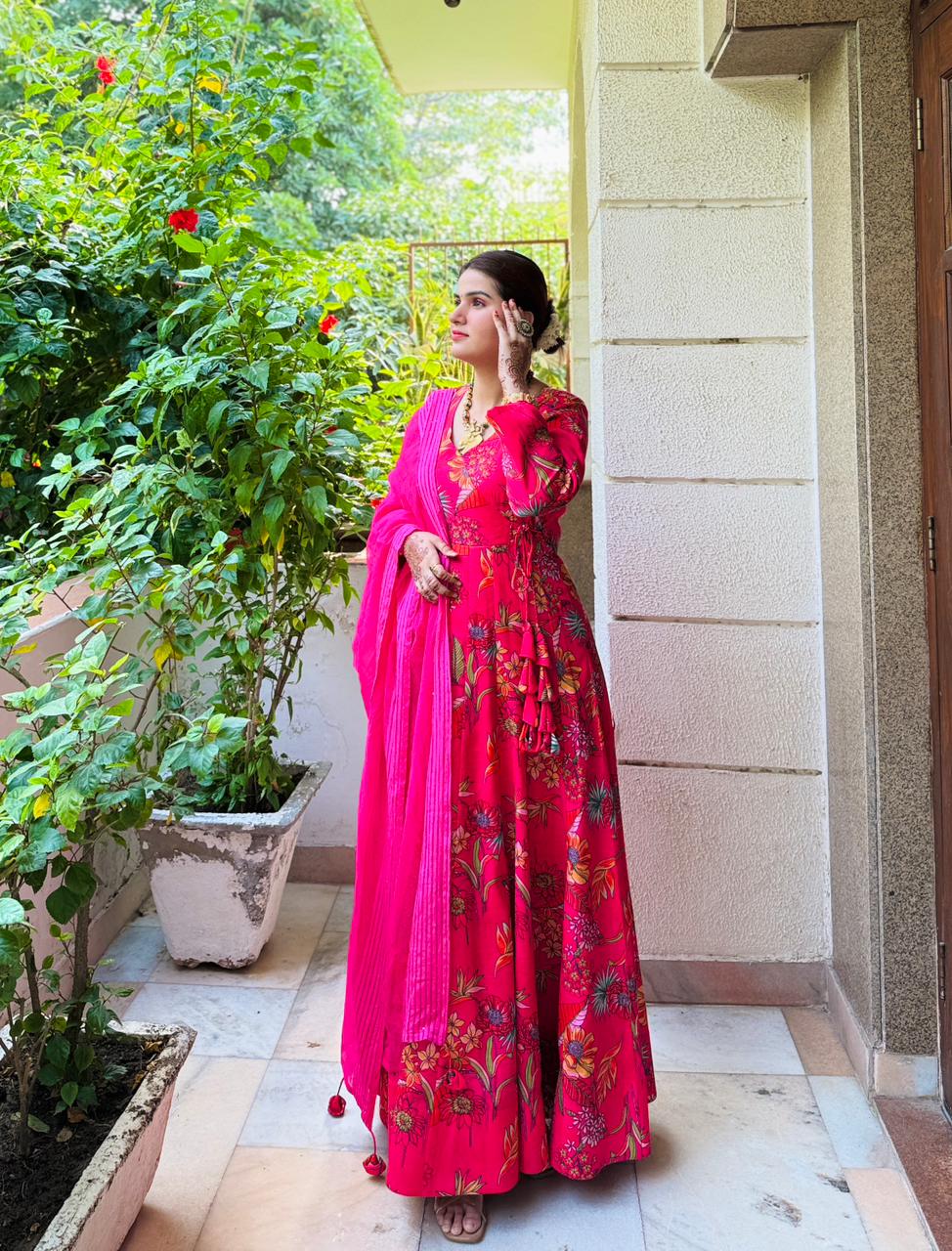 Aarvi – The Blooming Grace Anarkali Dress