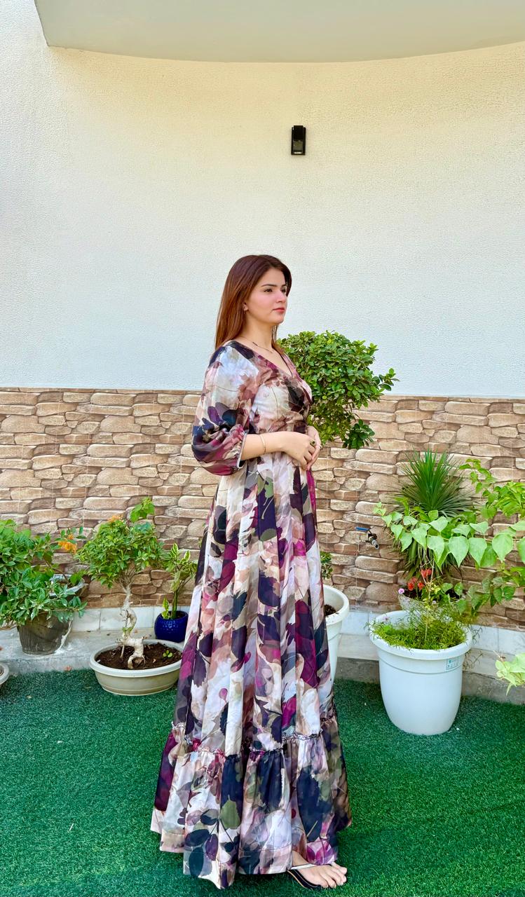 Autumn Aura Maxi Dress