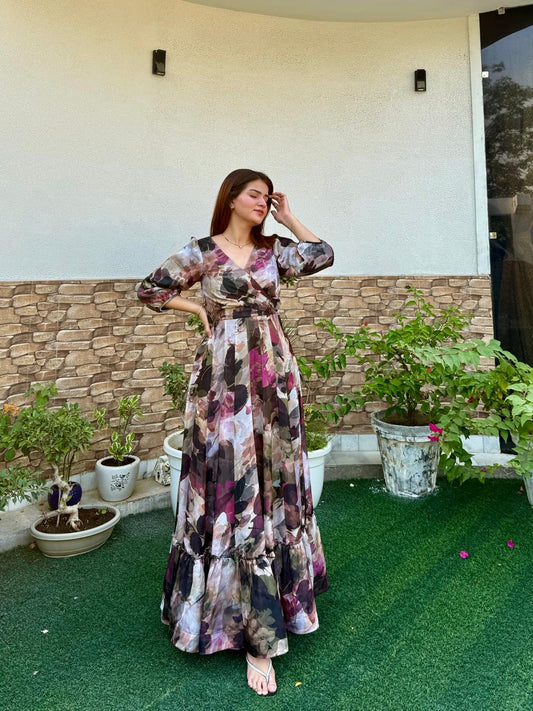 Autumn Aura Maxi Dress