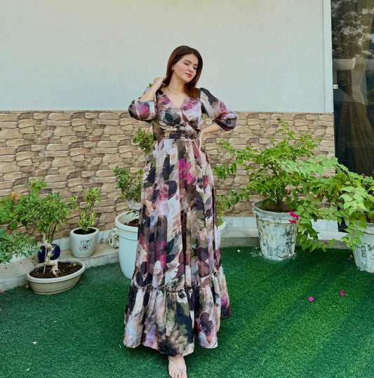 Autumn Aura Maxi Dress