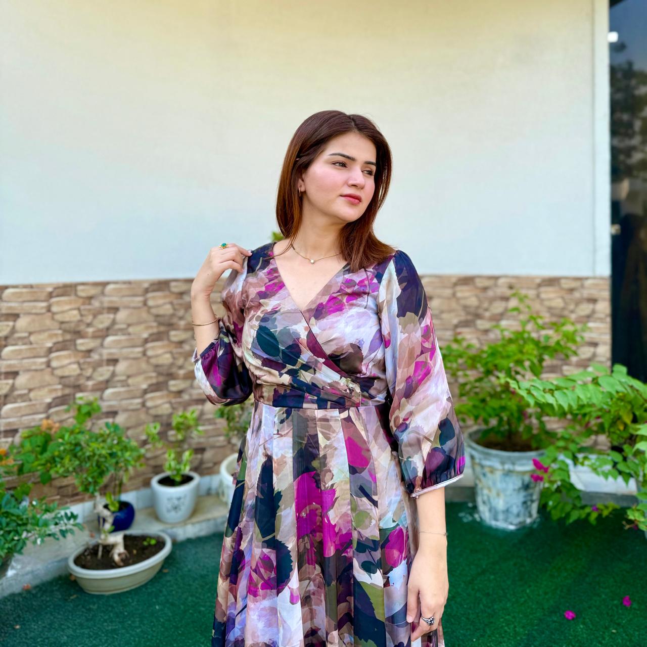 Autumn Aura Maxi Dress