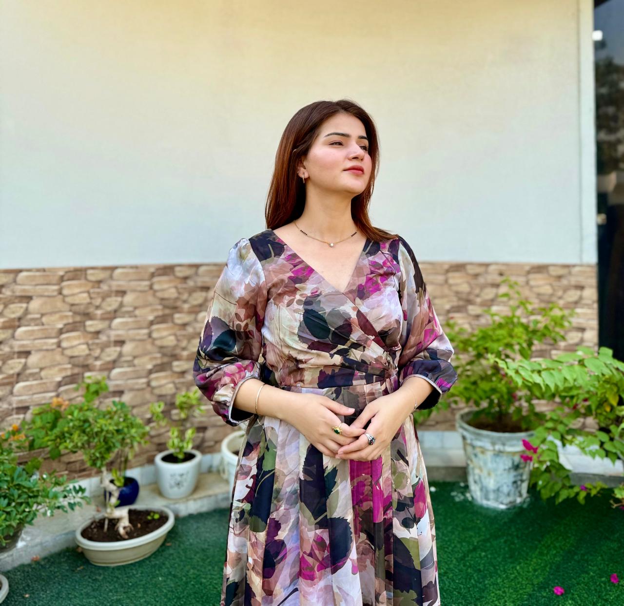 Autumn Aura Maxi Dress