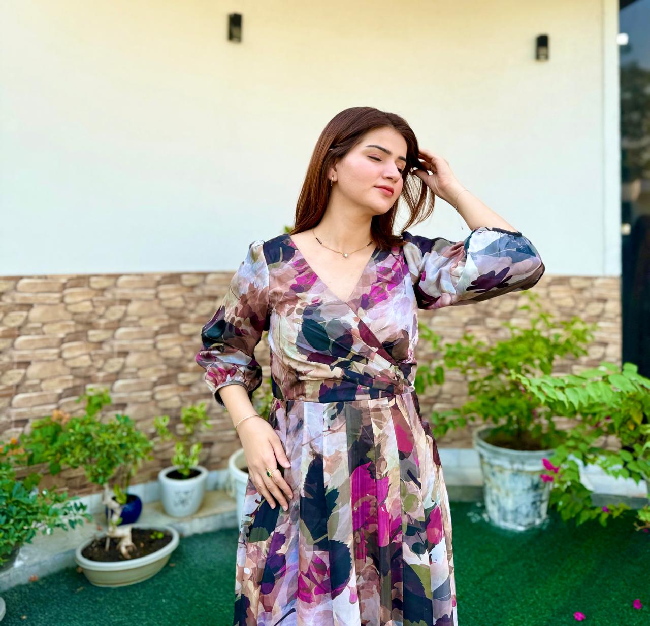 Autumn Aura Maxi Dress