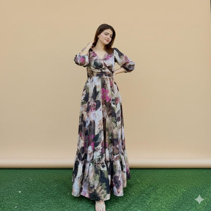 Autumn Aura Maxi Dress