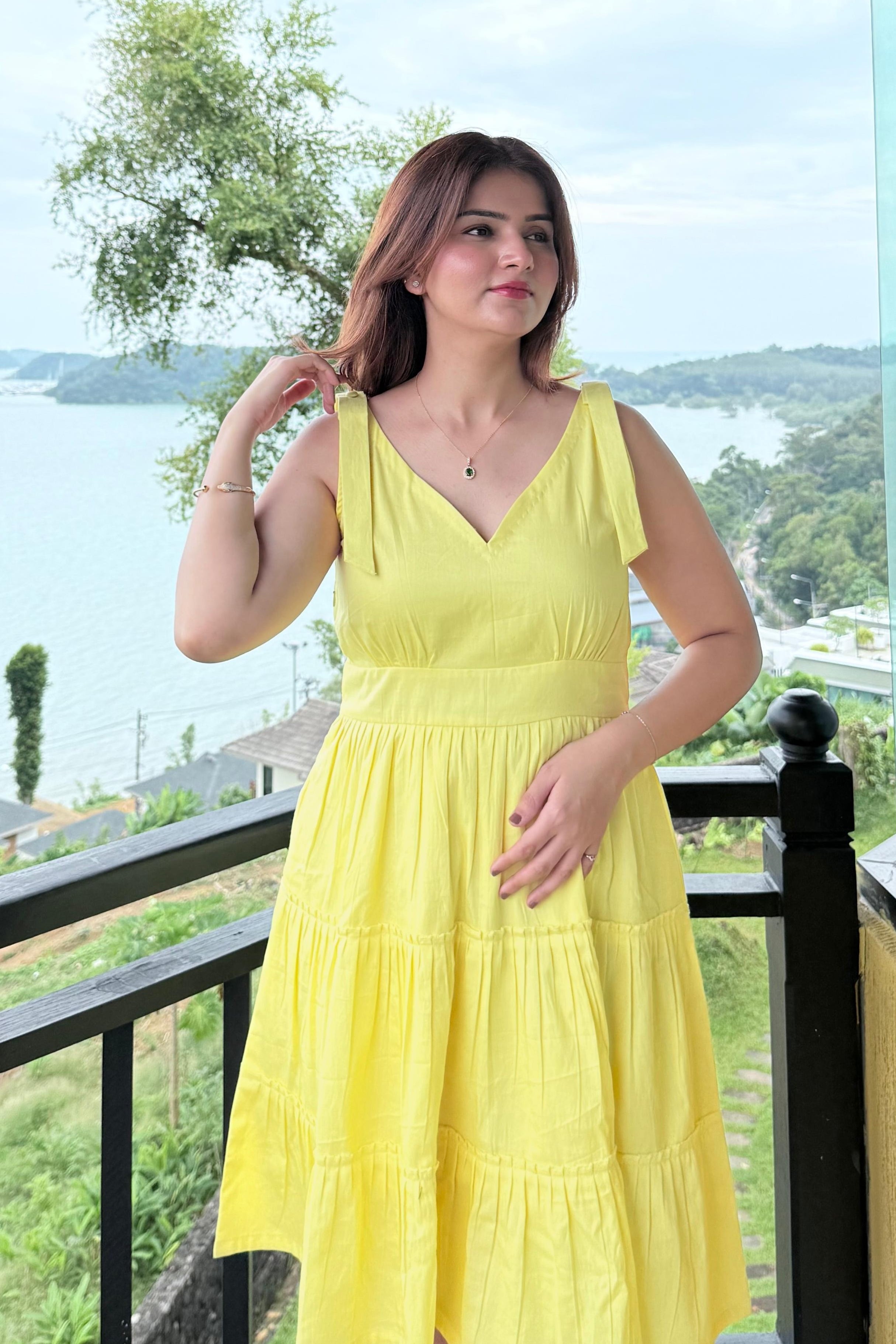 Sunshine Bloom Yellow Dress