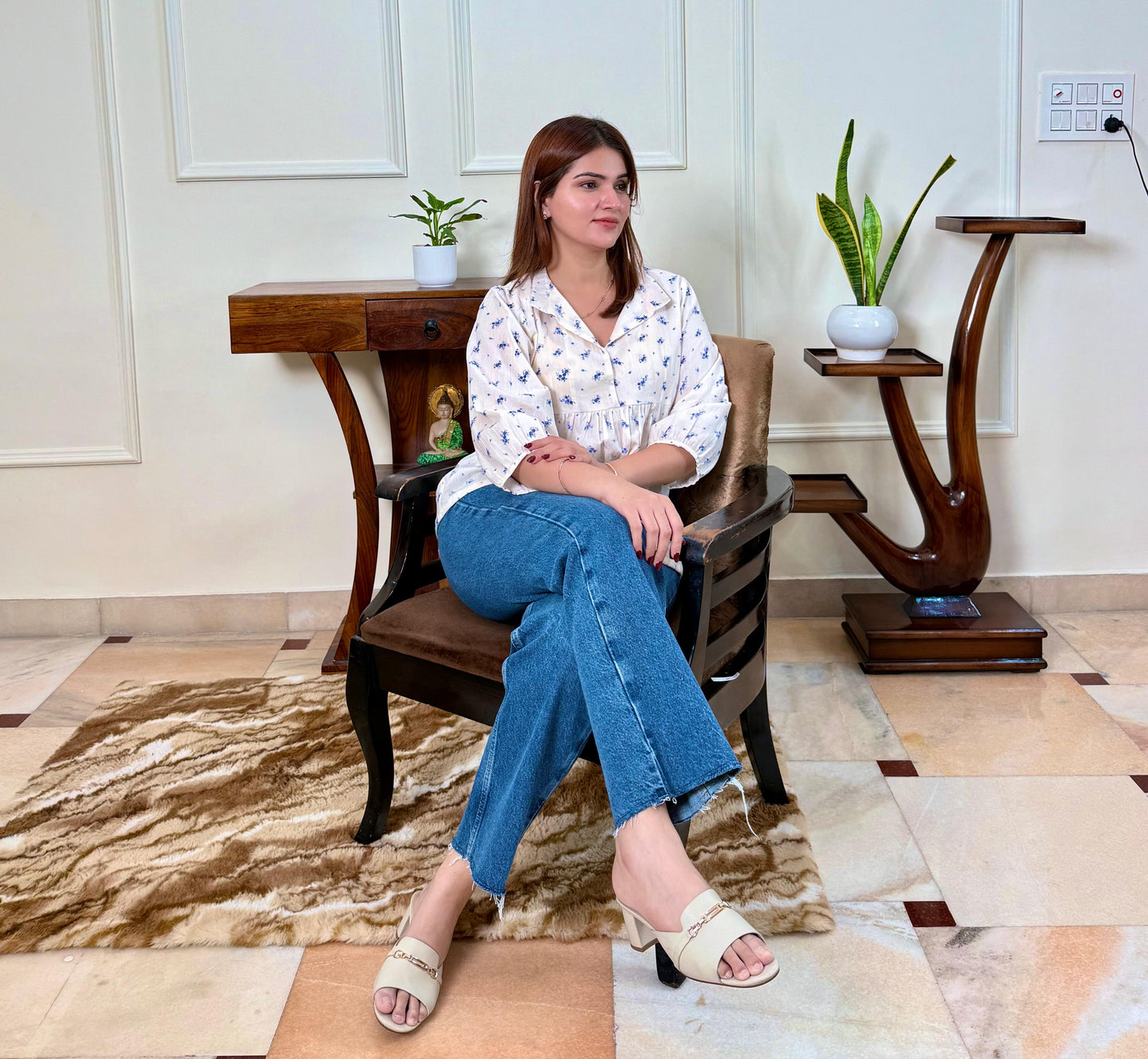 Bluebell Breeze Cotton Tunic