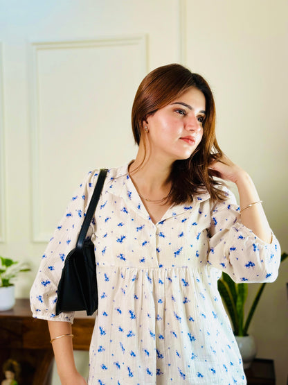 Bluebell Breeze Cotton Tunic